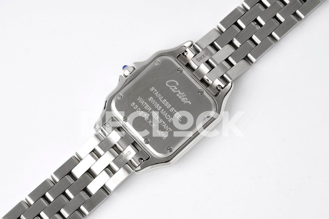 Replica Cartier Panthère 27mm BVF 1:1 Best Edition SS White Dial on SS Bracelet Ronda Quartz | Declock.