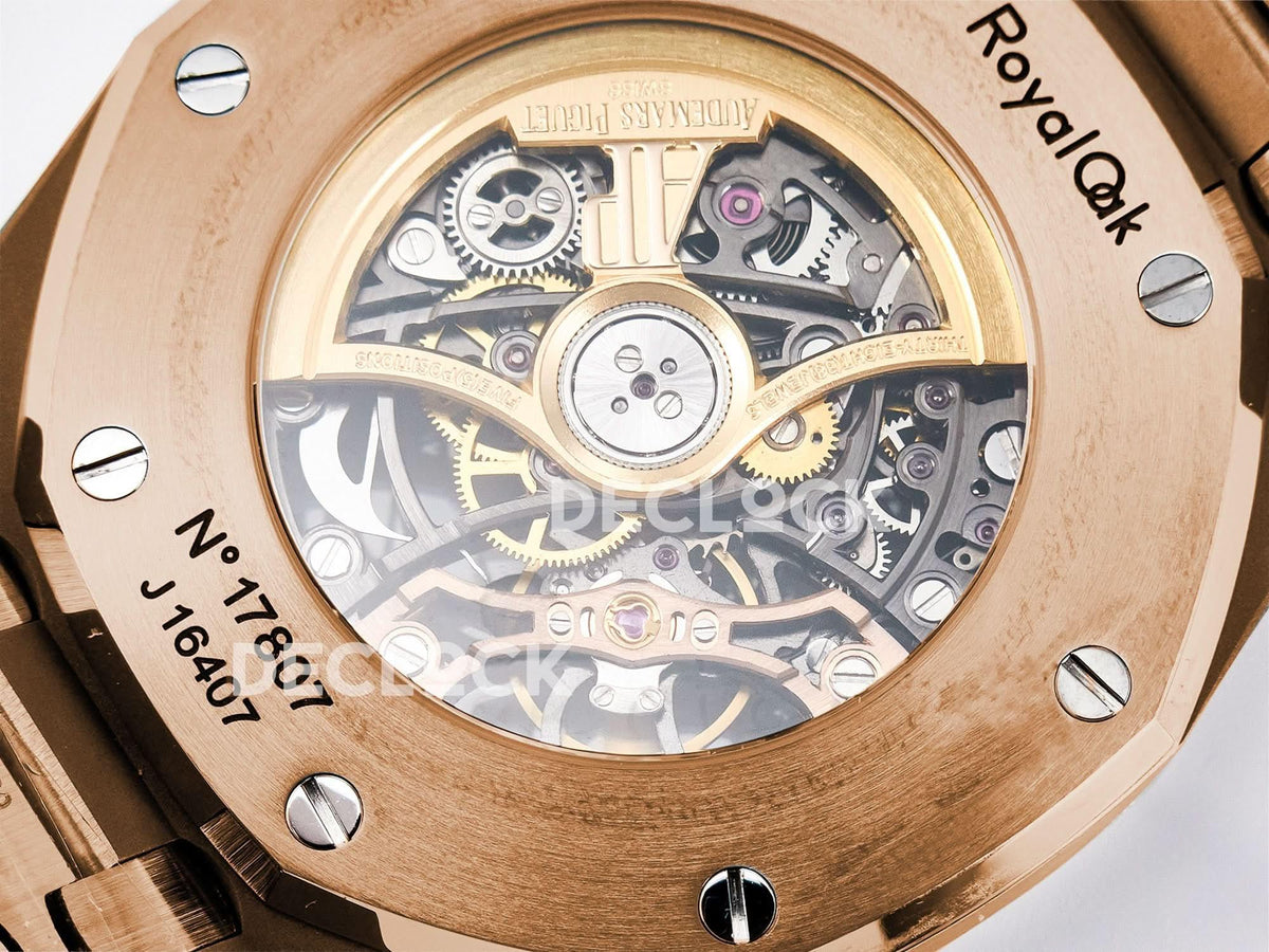 Replica Audemars Pigeut Royal Oak 41mm Openworked 15407 RG THBF 1:1 | Declock.