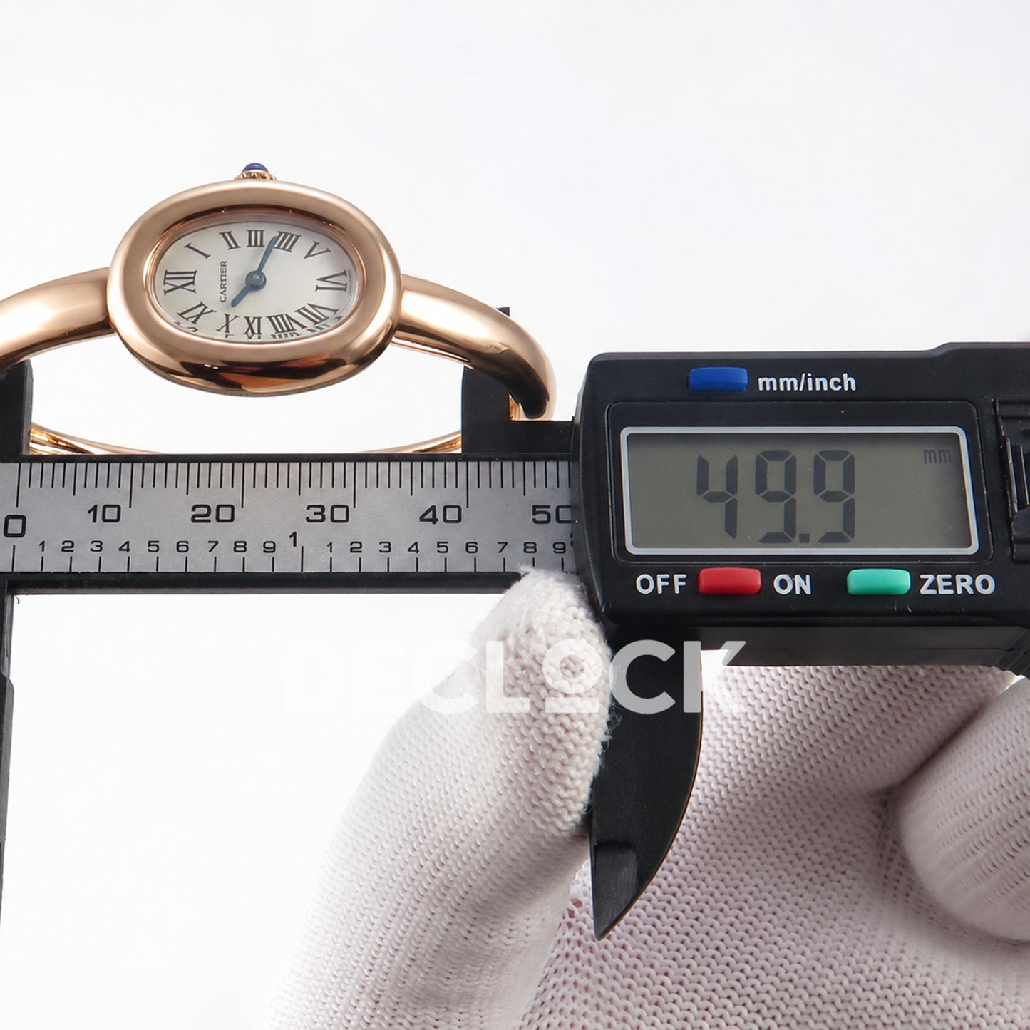 Cartier Baignoire Rose Gold Plated Bangle Size 15 BLSF Swiss Quartz