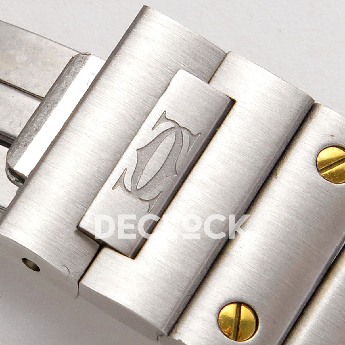 Cartier Santos Small Silver Dial, Steel/Yellow Gold Bracelet, 27MM 8848F replica - product view 18