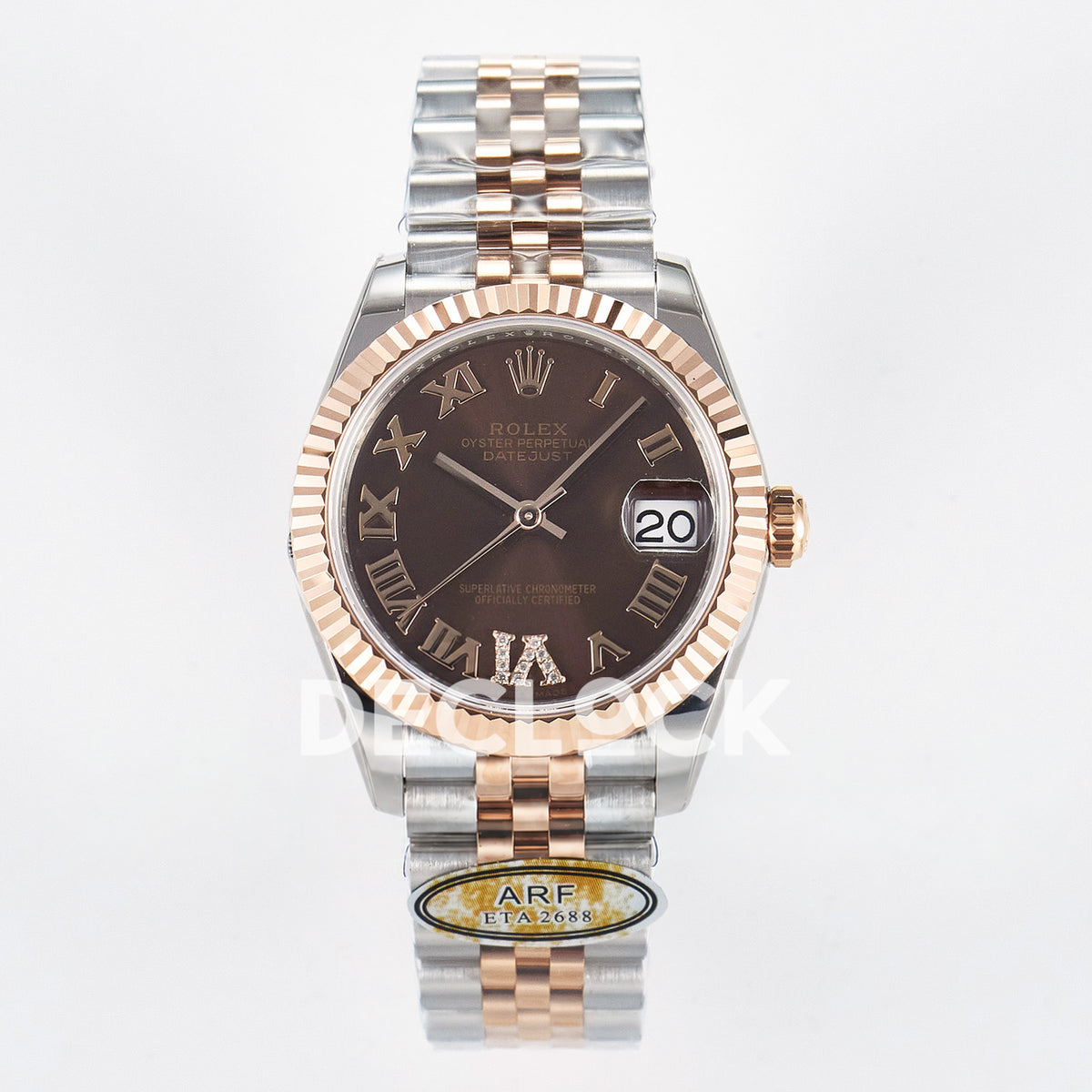 Rolex Datejust 31mm 278271 Brown Roman Dial Rose Gold / Steel Jubilee ARF 2688 - front view