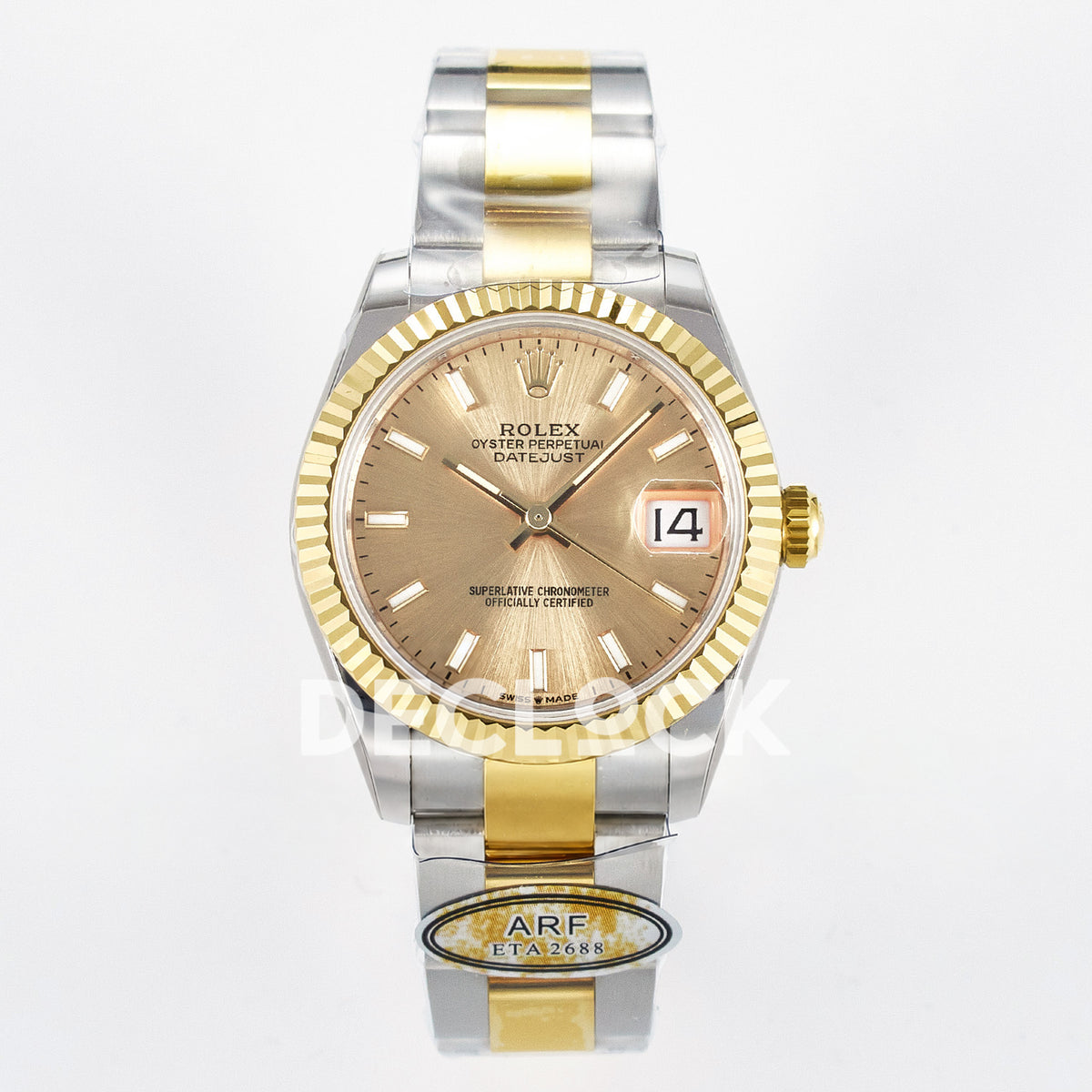 Rolex Datejust 31mm 278273 Champagne Baton Dial Yellow Gold / Steel Oyster ARF 2688 - front view