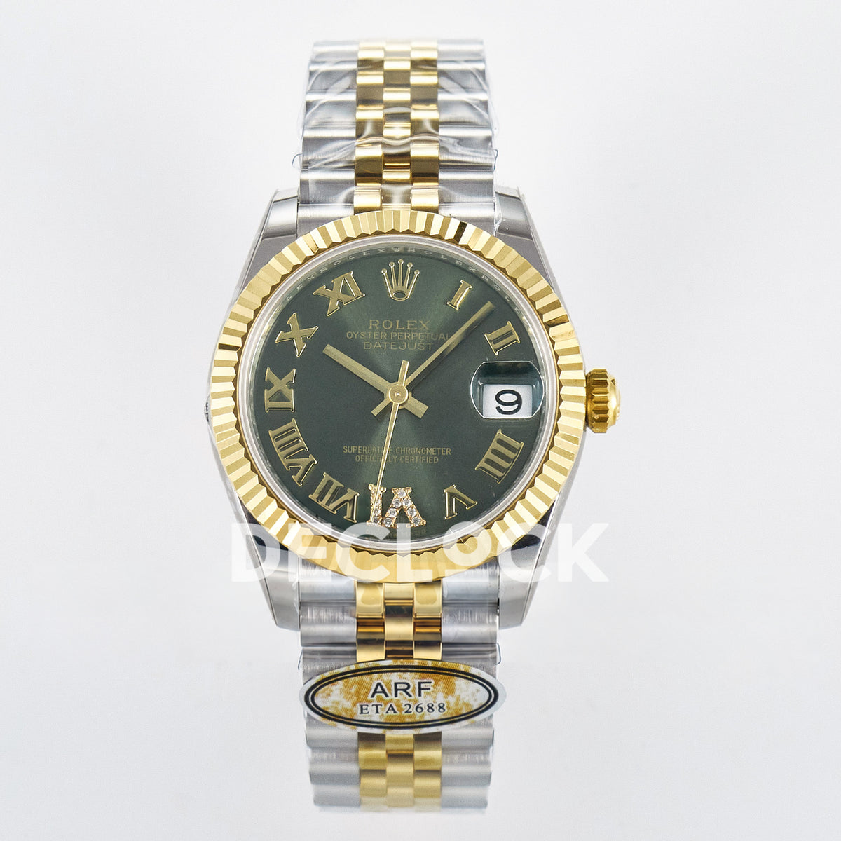 Rolex Datejust 31mm 278273 Green Roman Dial Yellow Gold / Steel Jubilee ARF 2688 - front view
