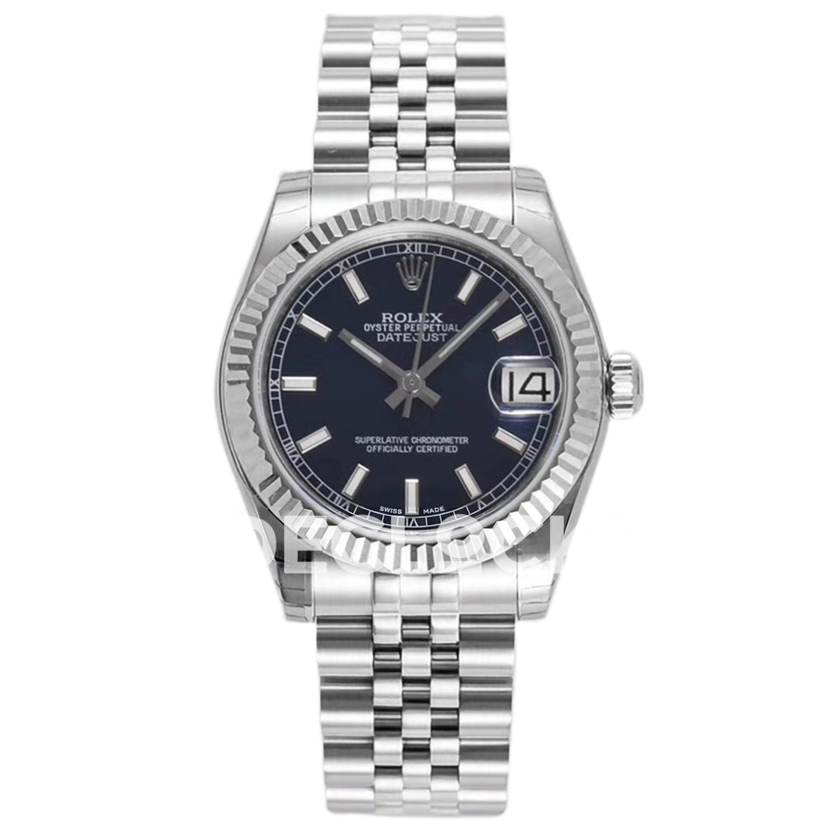 Rolex Datejust 31mm 278274 Blue Baton Dial Steel Jubilee A2824 - front view