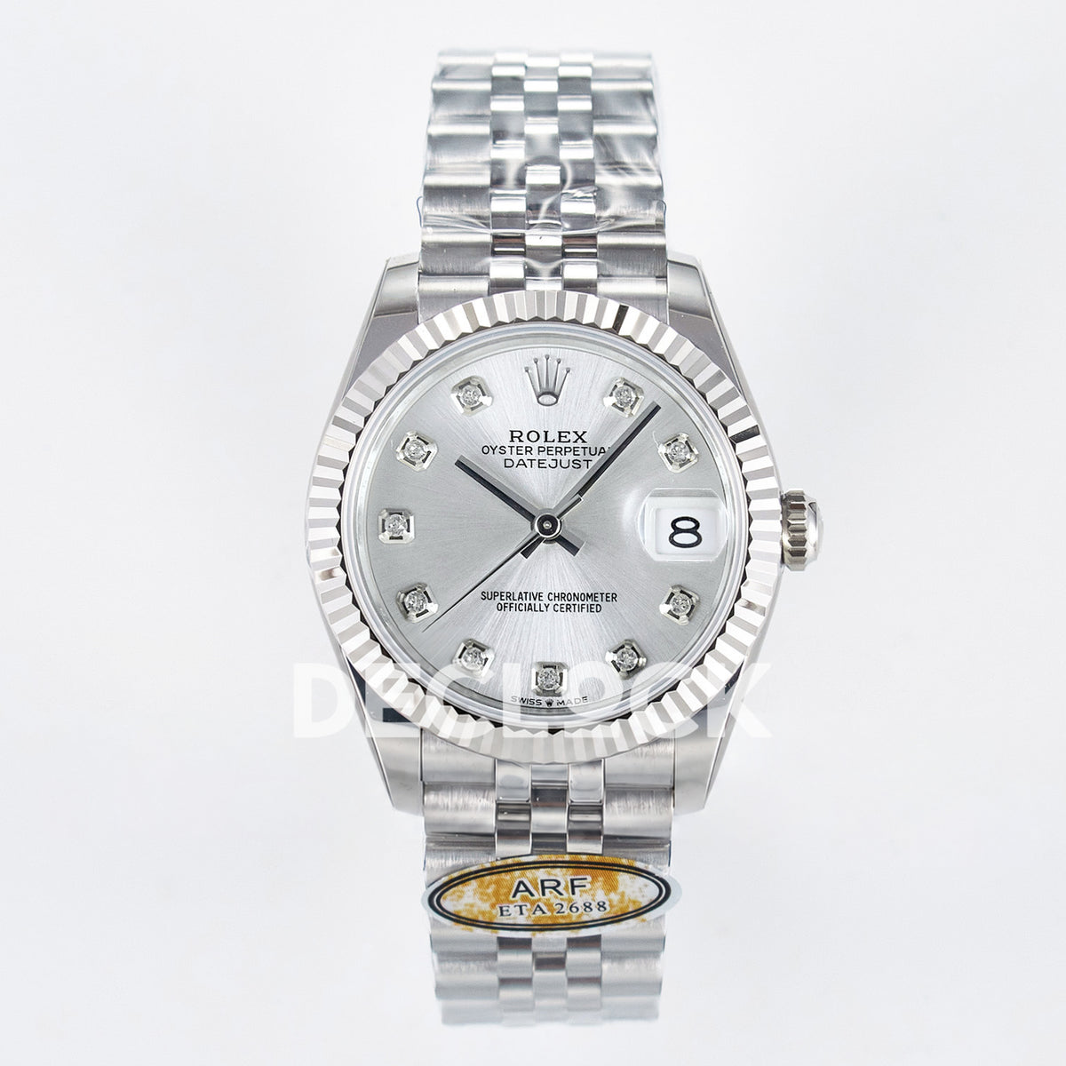 Rolex Datejust 31mm 278274 Silver Gem-Set Dial Steel Jubilee ARF 2688 - front view