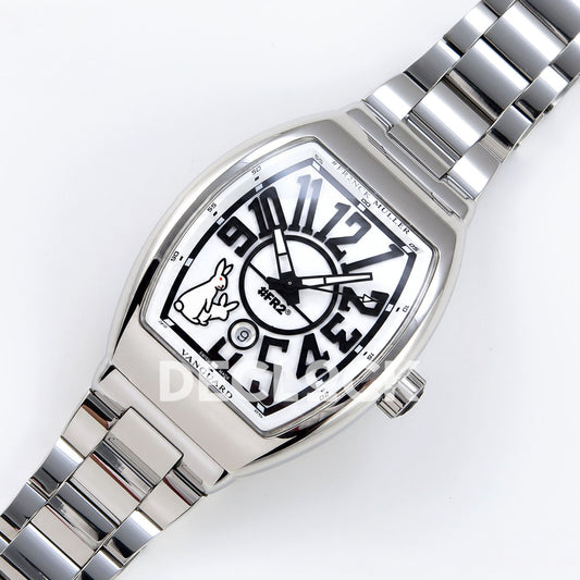 Franck Muller Vanguard FR2NCK Steel White ABF A2824 replica - dial angle left