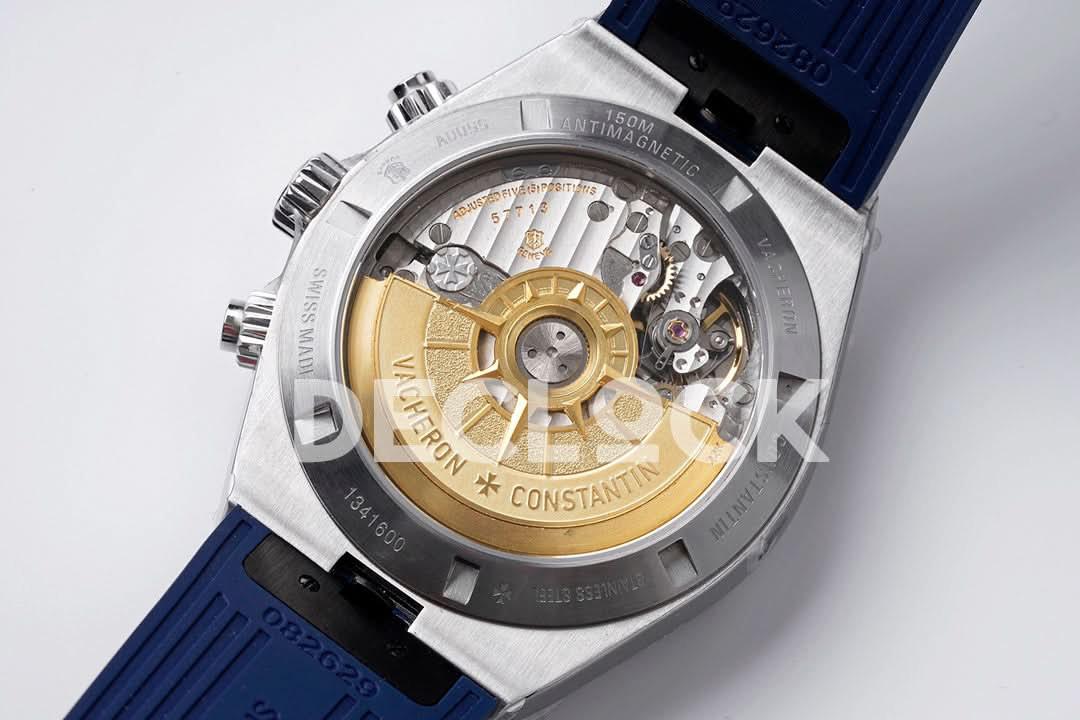 Replica Vacheron Constantin Overseas 5520V WG Blue Dial On Blue Rubber Strap | Declock.