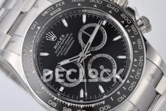 Replica Rolex Daytona 126500LN Black Dial in Steel