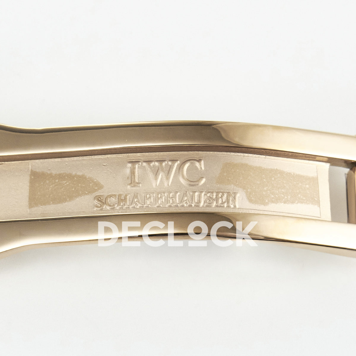 IWC Portugieser Perpetual Calendar Rose Gold Blue Style 2 APSF A52610 – clasp engraving