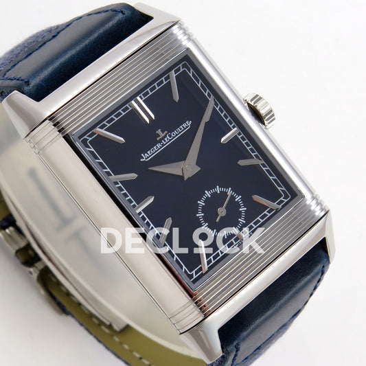 Jaeger-LeCoultre Reverso JJF deep navy blue replica - angled dial view