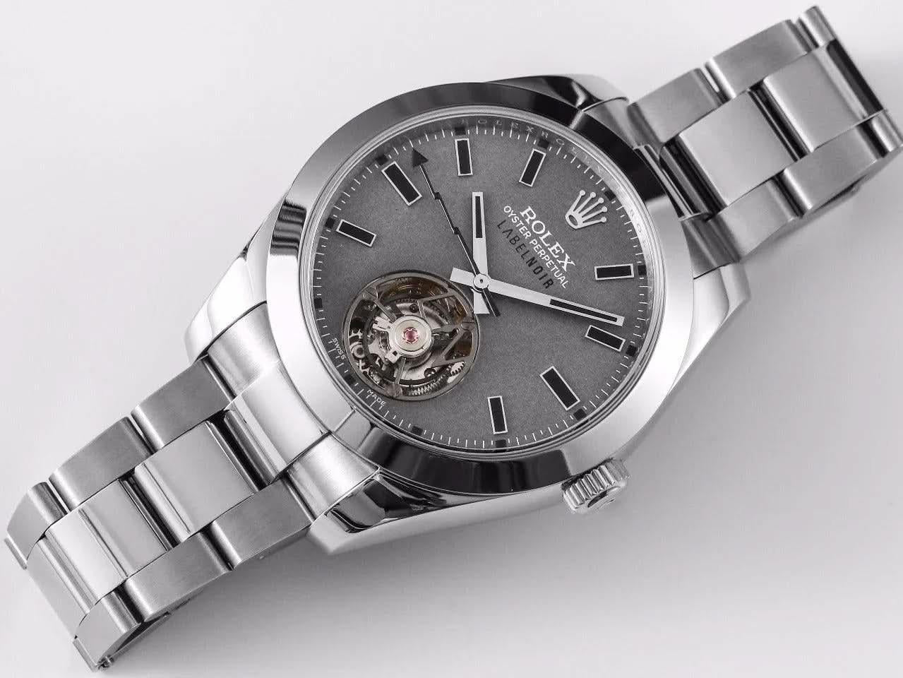 Replica Rolex Milgauss Label Noir Tourbillon | Declock.