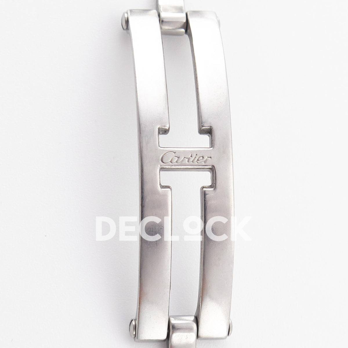 Panthère De Cartier Medium 37x27mm Steel White Dial Asian AAA+ Replica – watch detail 22