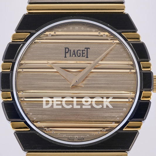 Piaget Polo 79 38mm Black Gold Dial Bracelet PDF 1200P1 replica - dial closeup