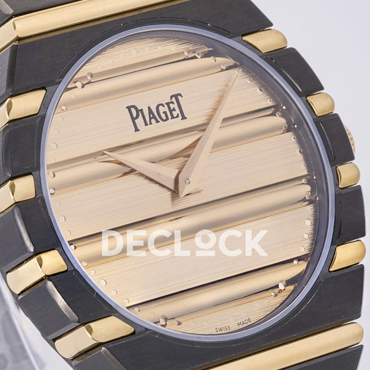 Piaget Polo 79 38mm Black Gold Dial Bracelet PDF 1200P1 replica - dial angle left
