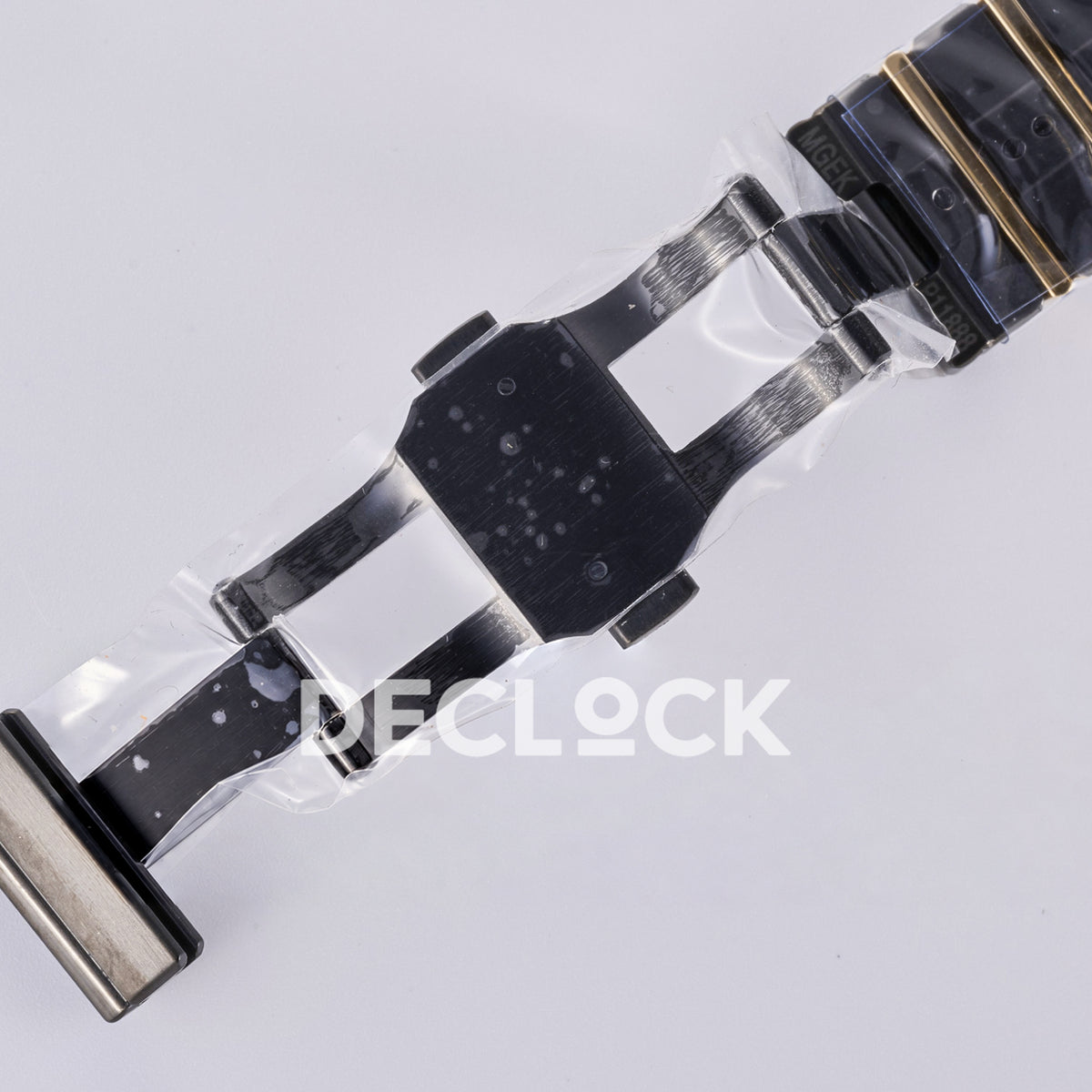Piaget Polo 79 38mm Black Gold Dial Bracelet PDF 1200P1 replica - clasp open angle
