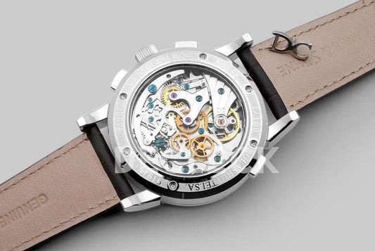 Replica A. Lange & Söhne Datograph Chronograph Flyback Black Dial in Steel | Declock.