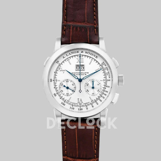 Replica A. Lange & Söhne Datograph Chronograph Flyback White Dial in Steel | Declock.