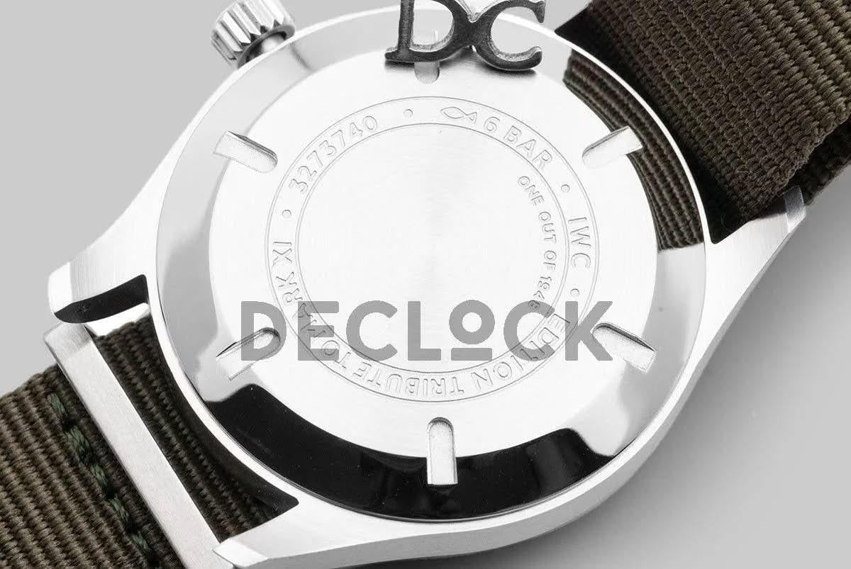 Replica IWC Pilot’s Watch Mark XVIII Edition (Tribute to Mark XI) IW327007 Black Dial in Steel | Declock.
