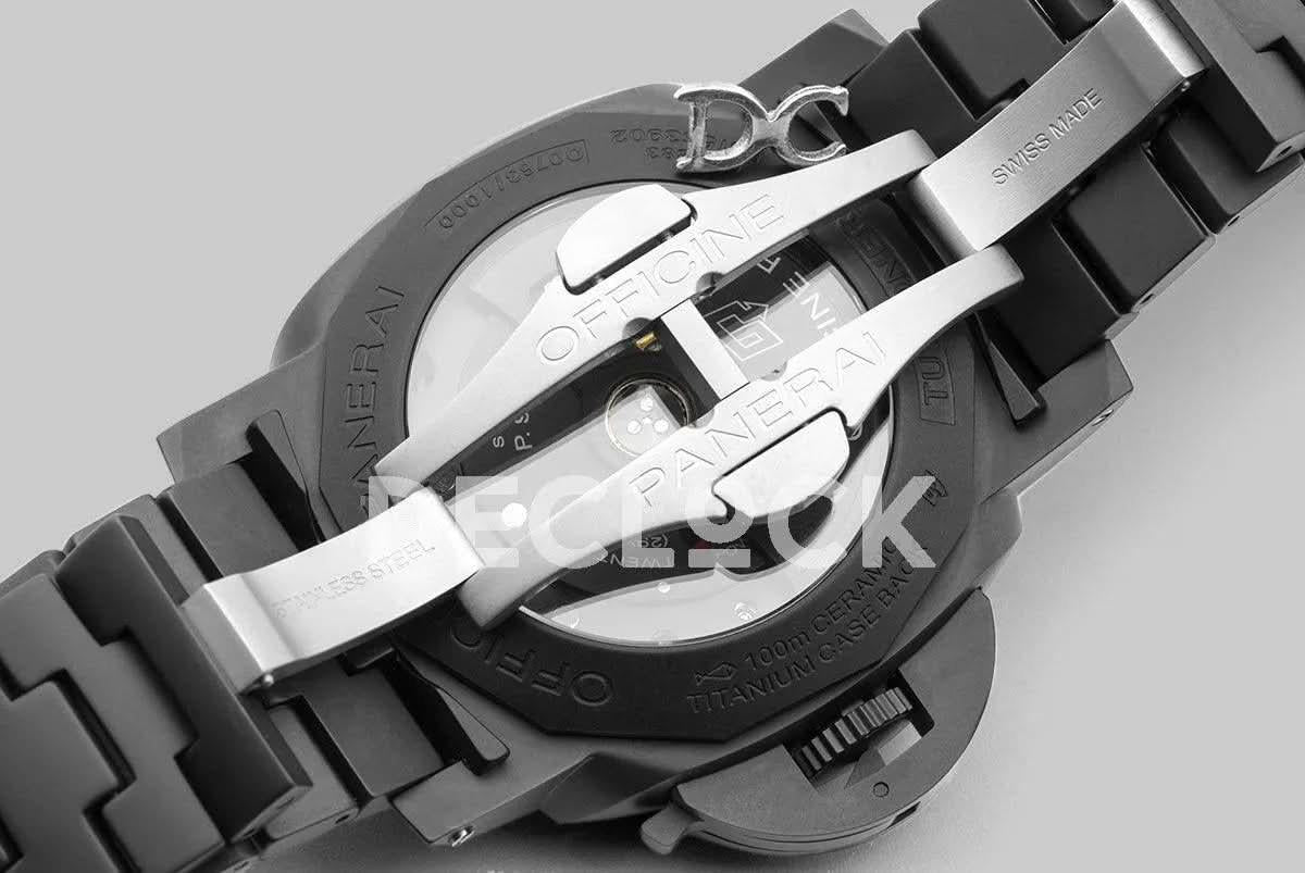 Replica Panerai PAM438 TUTTONERO Luminor 1950 3 Days GMT Automatic Ceramica | Declock.