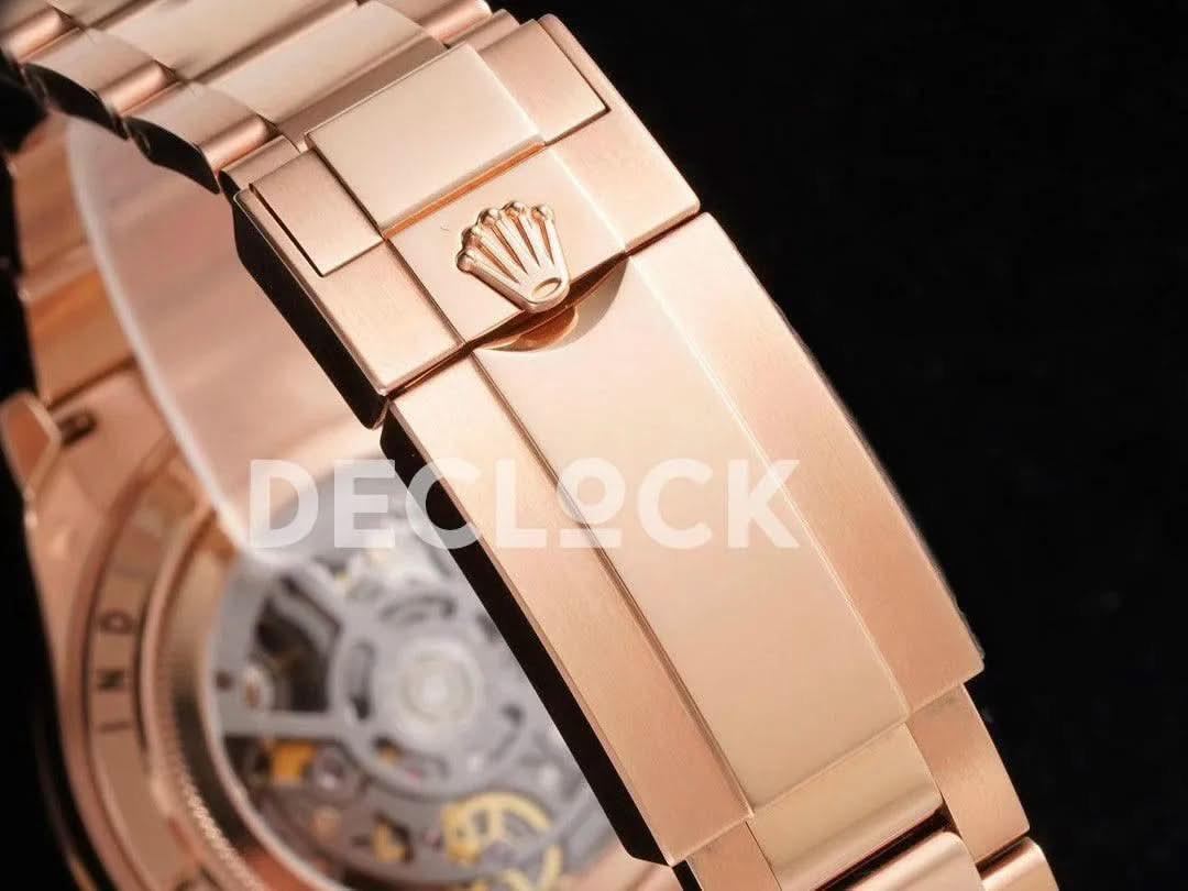 Replica Rolex Daytona Blaken Skeleton Dial in Everose Gold | Declock.