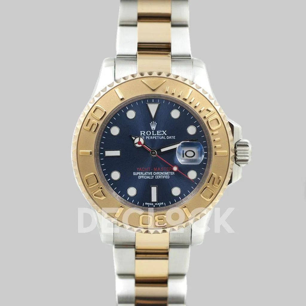 Rolex yachtmaster two on sale tone blue dial