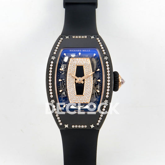 Richard Mille RM07-01 Black Ceramic Gem-Set Black Dial ZF CRMA2 replica - front