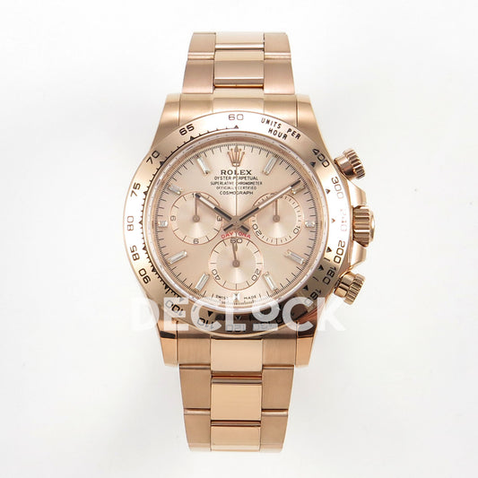 Rolex Daytona 116505 AVF Rose Gold Dial DD4130 replica - front