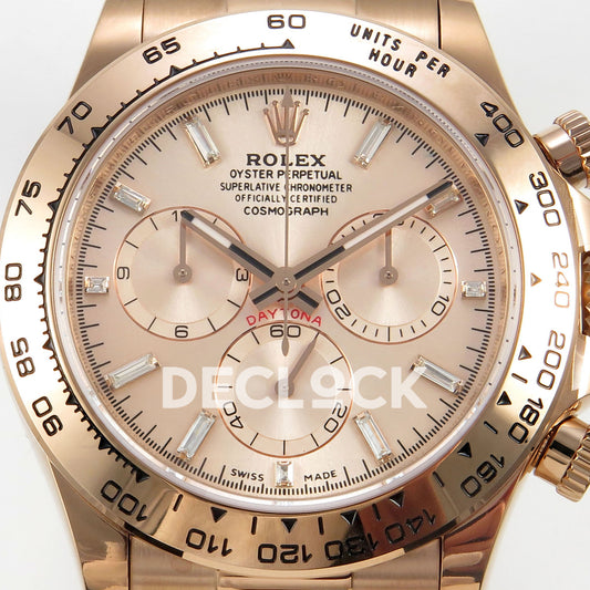 Rolex Daytona 116505 AVF Rose Gold Dial DD4130 replica - dial closeup