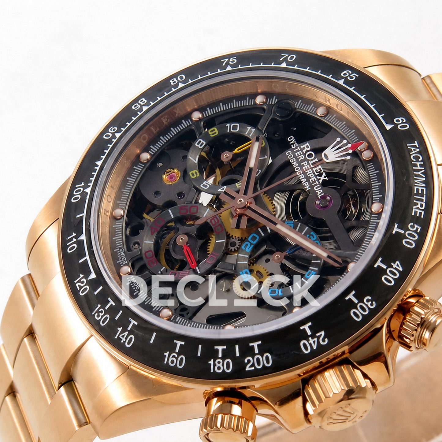 Rolex Daytona Montoya Rose Gold Skeleton SONIC SA4130 Replica