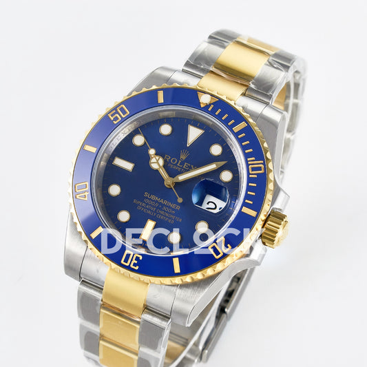 Rolex Submariner 116613LB 40.5mm VSF Two-Tone Blue Dial VS3135 replica - front angle