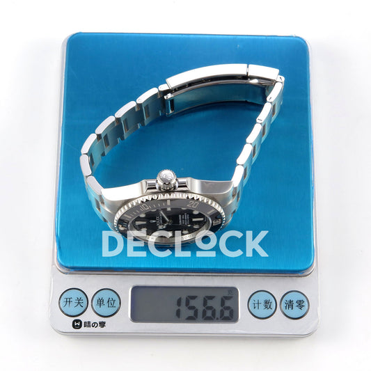 Rolex Submariner 41mm 124060 No Date RICH Black Dial JH3230 V2 Free Sprung replica - scale weight
