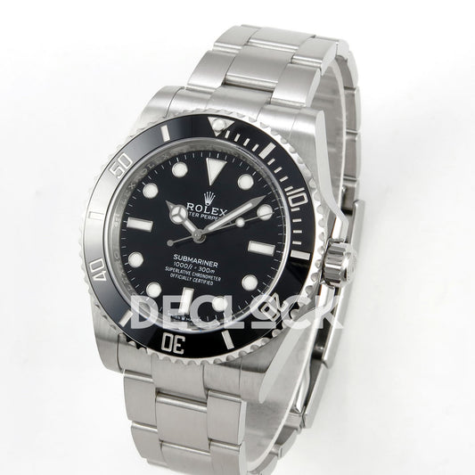 Rolex Submariner 41mm 124060 No Date VF Black Dial DD3230 replica - three quarter
