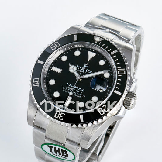 Rolex Submariner 126610LN 41mm THBF Steel Black Dial SH3235 replica - front angle