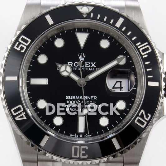 Rolex Submariner 41mm 126610LN QF Black Dial JH3235 Free Sprung replica - dial closeup
