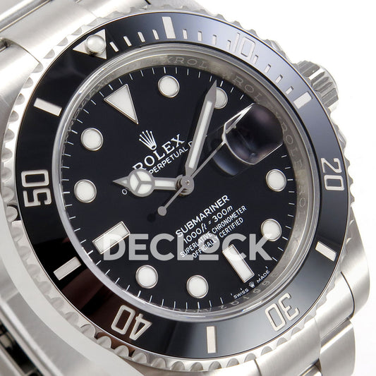 Rolex Submariner 41mm 126610LN RICH Black Dial JH3235 V2 replica - dial angle left