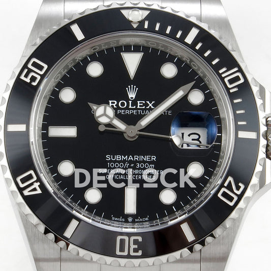 Rolex Submariner 41mm 126610LN RWF Black Dial JH3235 Free Sprung replica - dial closeup