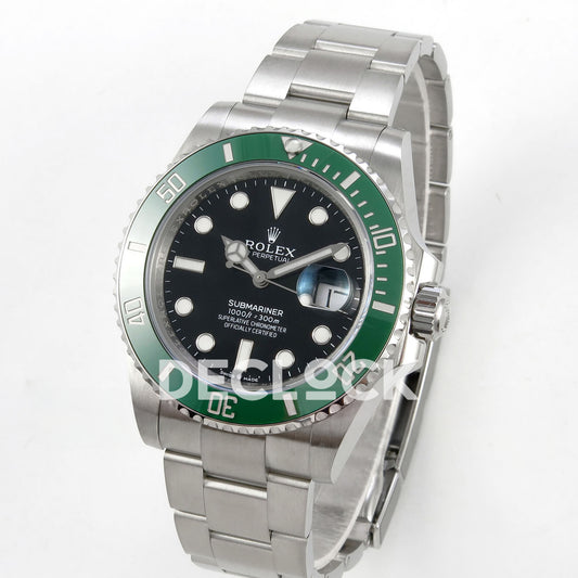 Rolex Submariner 41mm 126610LV RGF Black Dial Green Bezel JH3235 replica - three quarter