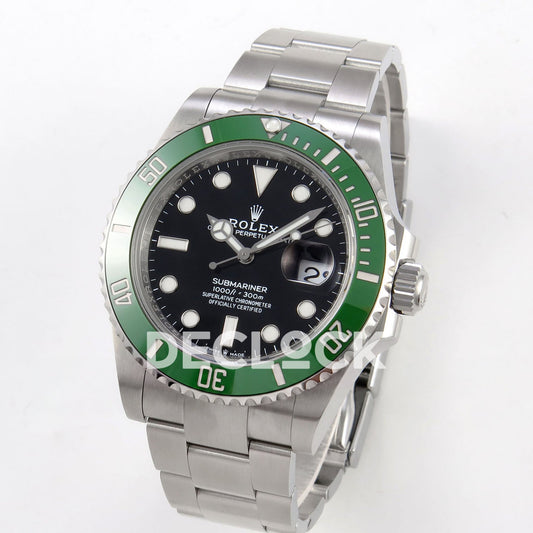 Rolex Submariner 41mm 126610LV RICH MK2 Black Dial Green Bezel JH3235 V2 Free Sprung replica - three quarter