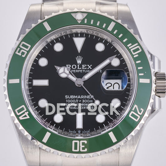 Rolex Submariner 41mm 126610LV THBF Black Dial Green Bezel JH3235 Free Sprung replica - dial closeup