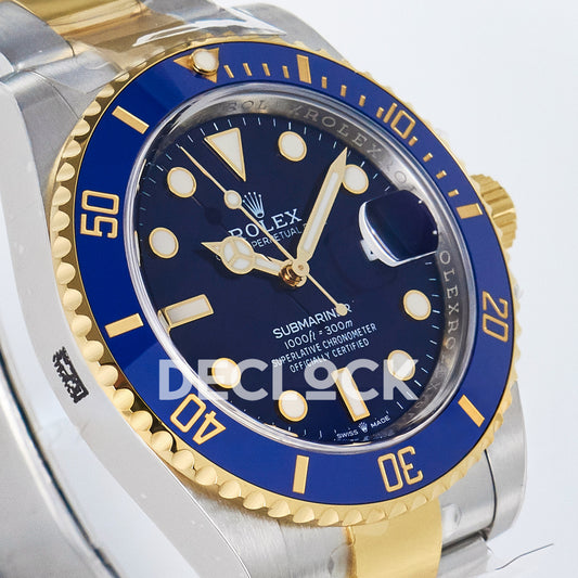 Rolex Submariner 126613LB 41mm THBF Two-Tone Blue Dial SH3235 replica - opposite front angle