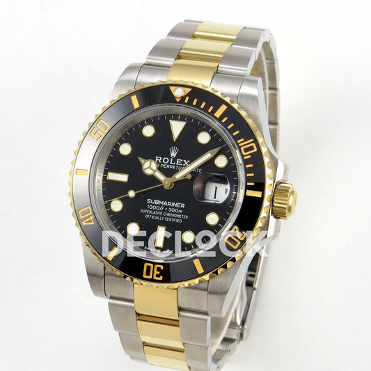 Rolex Submariner 126613LN 41mm QF Two-Tone Black Dial QF3235 replica - three quarter
