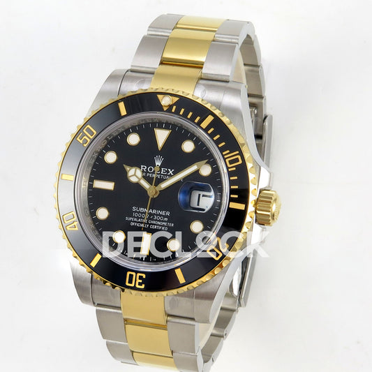 Rolex Submariner 126613LN 41mm RCF Two-Tone Black Dial VR3235 replica - three quarter