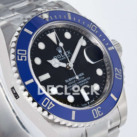 Rolex Submariner 126619LB 41mm THBF Steel Black Dial Blue Bezel SH3235 replica - opposite front angle