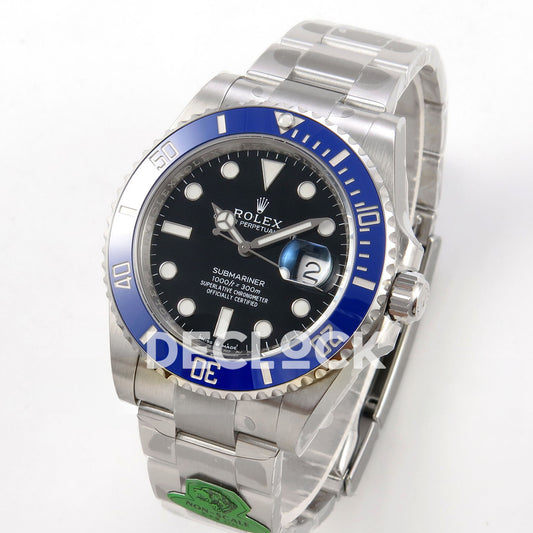 Rolex Submariner 41mm 126619LB Gold Maker Black Dial Blue Bezel JH3235 Free Sprung replica - three quarter