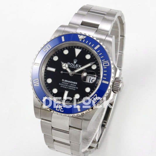 Rolex Submariner 41mm 126619LB QF Black Dial Blue Bezel JH3235 Free Sprung replica - three quarter