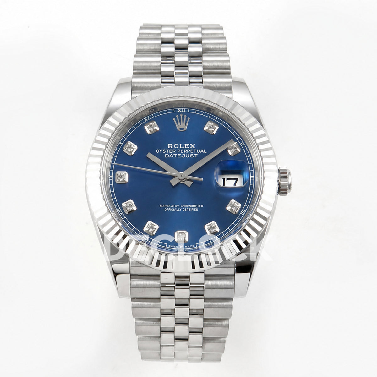 Rolex Datejust 41 126334 Blue Diamond Dial Jubilee Clean Plus JH3235 Free Sprung