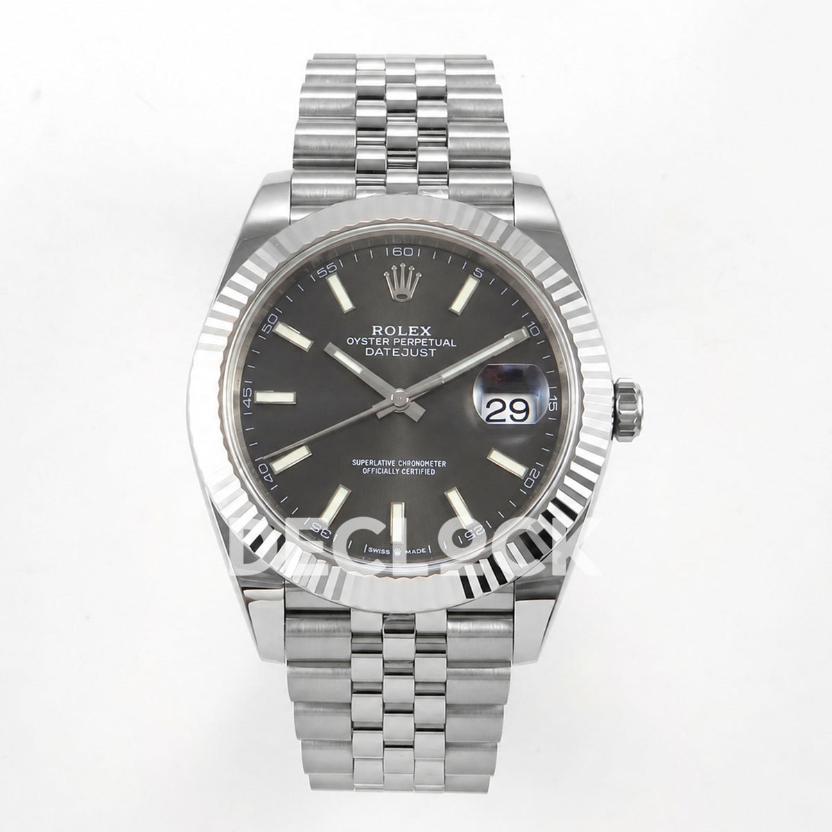 Rolex Datejust 41 126334 Grey Stick Dial Jubilee ERF JH3235 Free Sprung