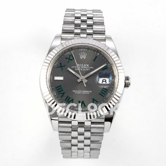 Rolex Datejust 41 126334 Wimbledon Jubilee Clean Plus JH3235 Free Sprung