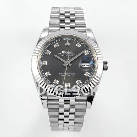 Rolex Datejust 41 126334 Grey Diamond Dial Jubilee Clean Plus JH3235 Free Sprung