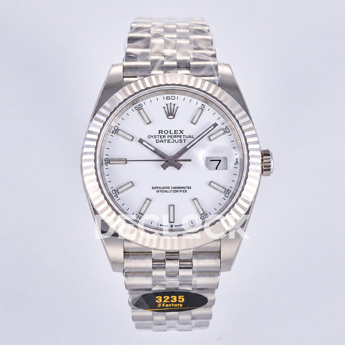 Rolex Datejust 41 126334 White Stick Dial Jubilee JF JH3235 Free Sprung